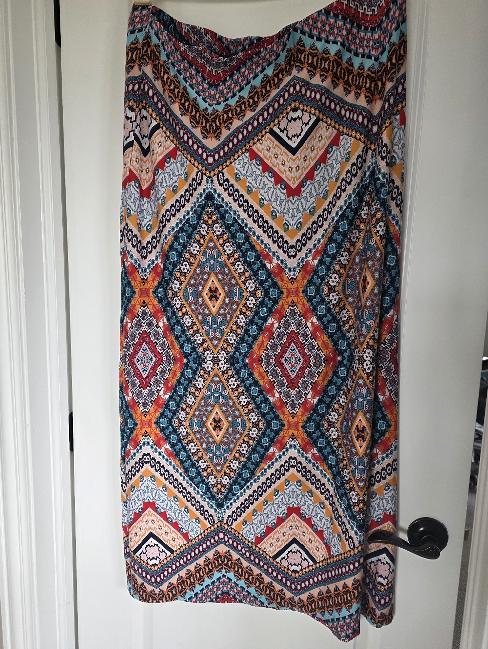 βWestport 1962 Boho Geometric Diamond Maxi Skirt - Woman 2X